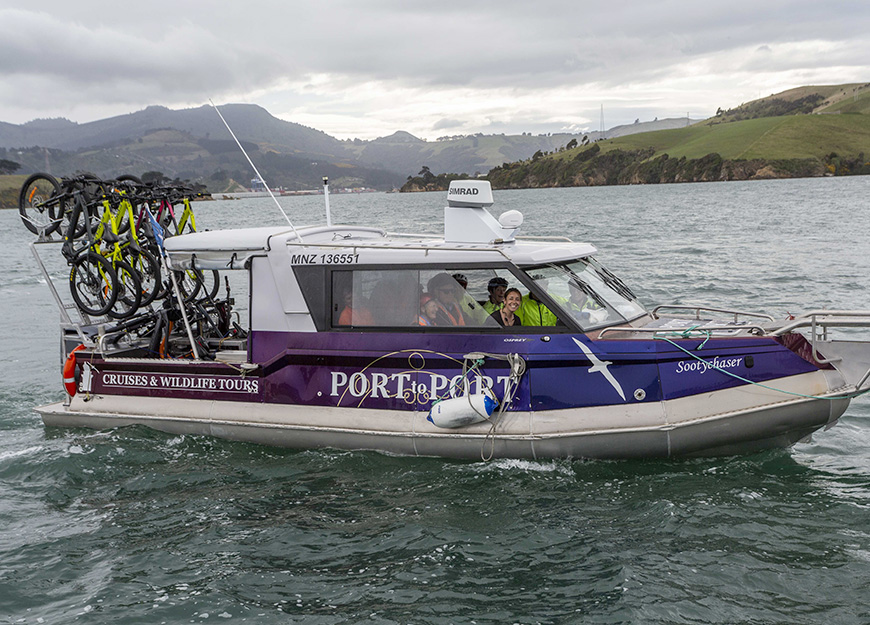 Port to Port Cruises Cycle Ferry with 15 bikes onboard